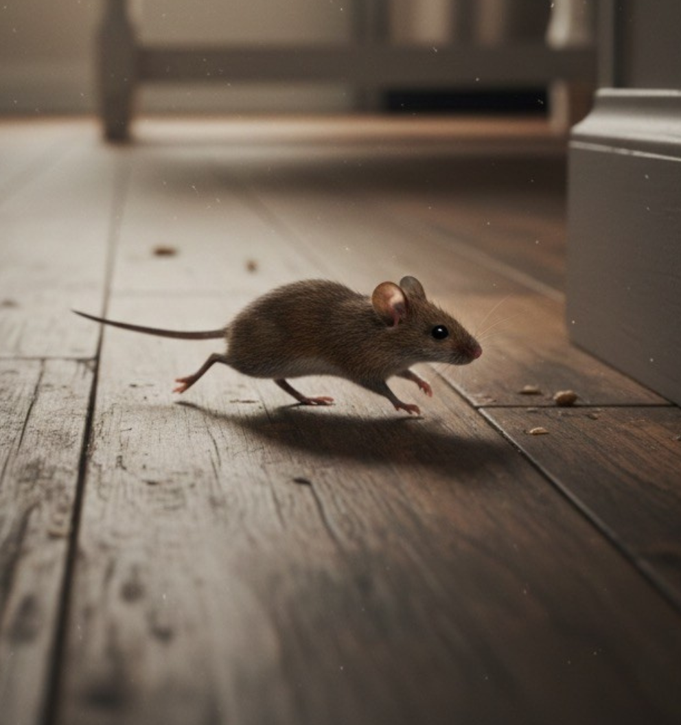 Pest infestation - mouse on floor